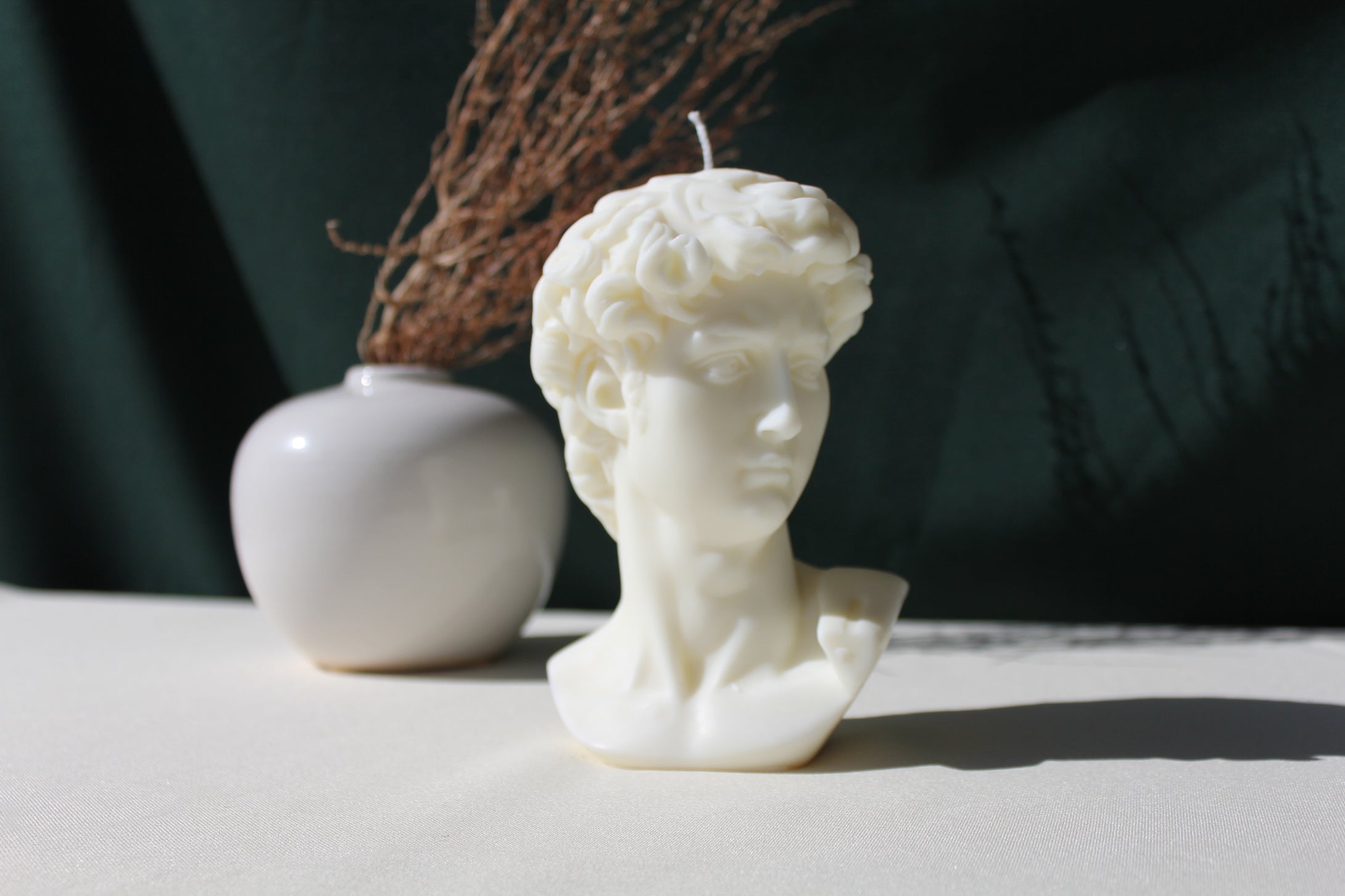 Large David Bust Candle